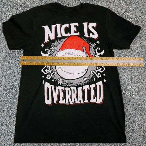 Nightmare Before Christmas 'Nice is Overrated' Jack Disney Men's T-Shirt- Small - Picture 4 of 5
